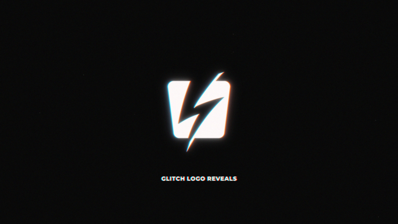 Glitch Logo Reveals