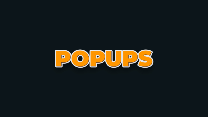 Popups